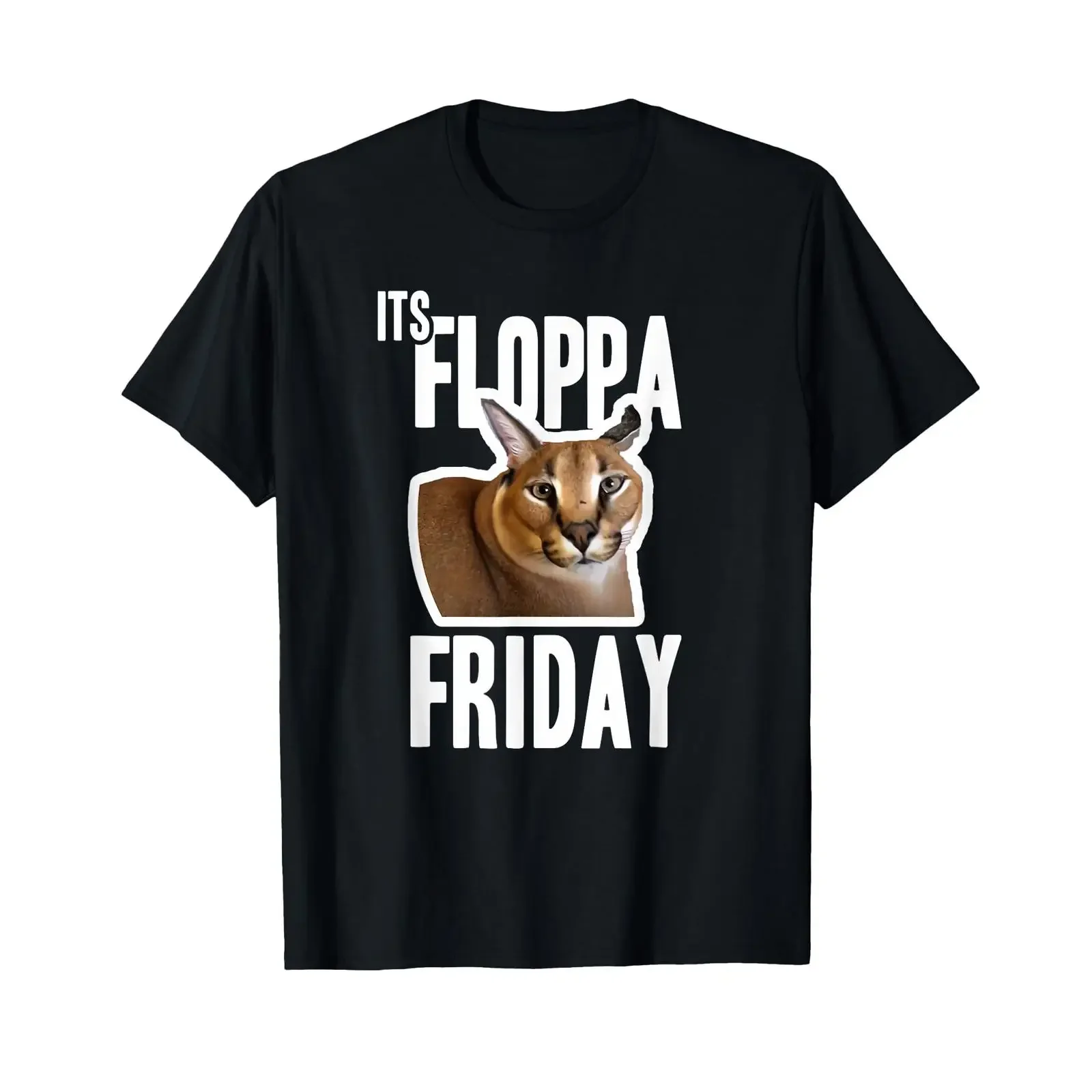 Its Floppa Friday Meme T Shirt vintage Washed Unisex Comfortable Breathable Soft Top For Everyday Wear fashion Casual homme