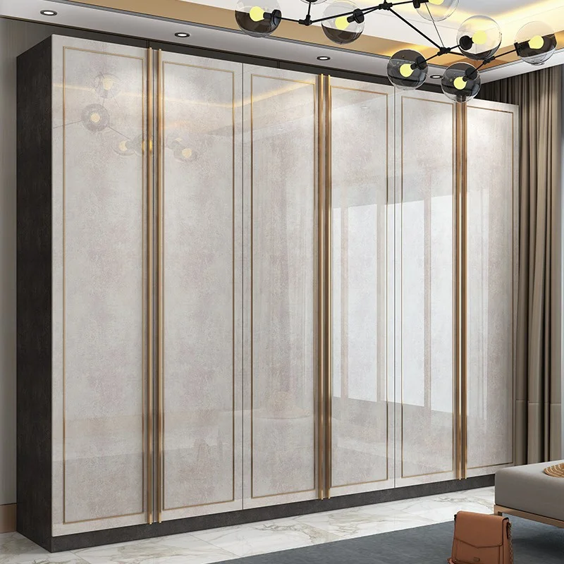 Nordic Customized Wardrobes Closet Wooden Rod Long Saving Drawers Wardrobes Adult Cute Tall Guarda Roupas Furniture For Home