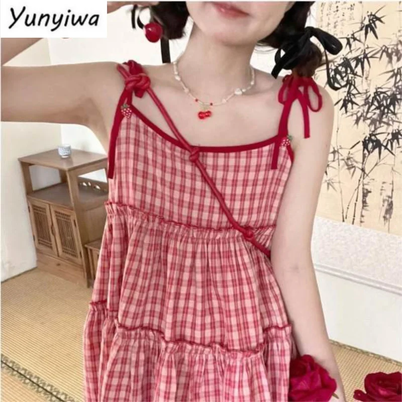 Sleeveless Dresses Women Ins Casual Sweet Students Summer Mini Vestidos Streetwear y2k formal occasion vestidos 2023 women dress