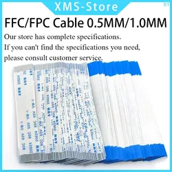 5PCS FPC FFC Ribbon Flexible Flat Cable 4/5/6/8/10/12/14/16/18/20/30/40-80Pin Pitch 0.5MM 1.0MM A-Type Wire Length