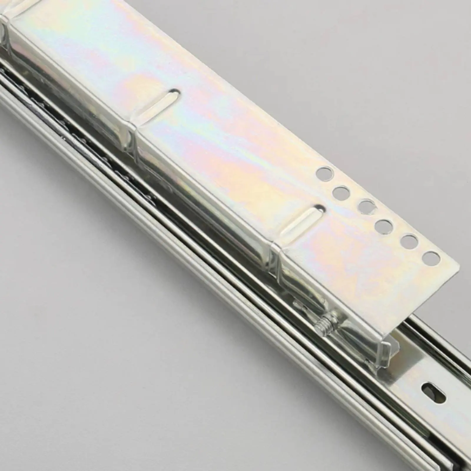 Cabinet Basket Slide Thickened 3 Section Slide Rail Pull out Shelf Rail Effortless Sliding Household Hardware Noise Quiet