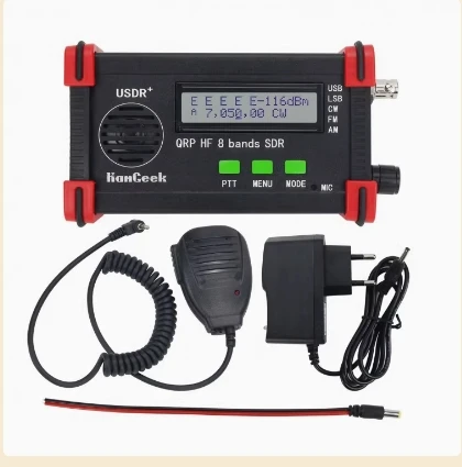 2025 New USDR High Frequency SDR FT8 USB LSB CW FM AM Transceiver QRP HF 8 Band QRP SSB Transceiver EU Plug