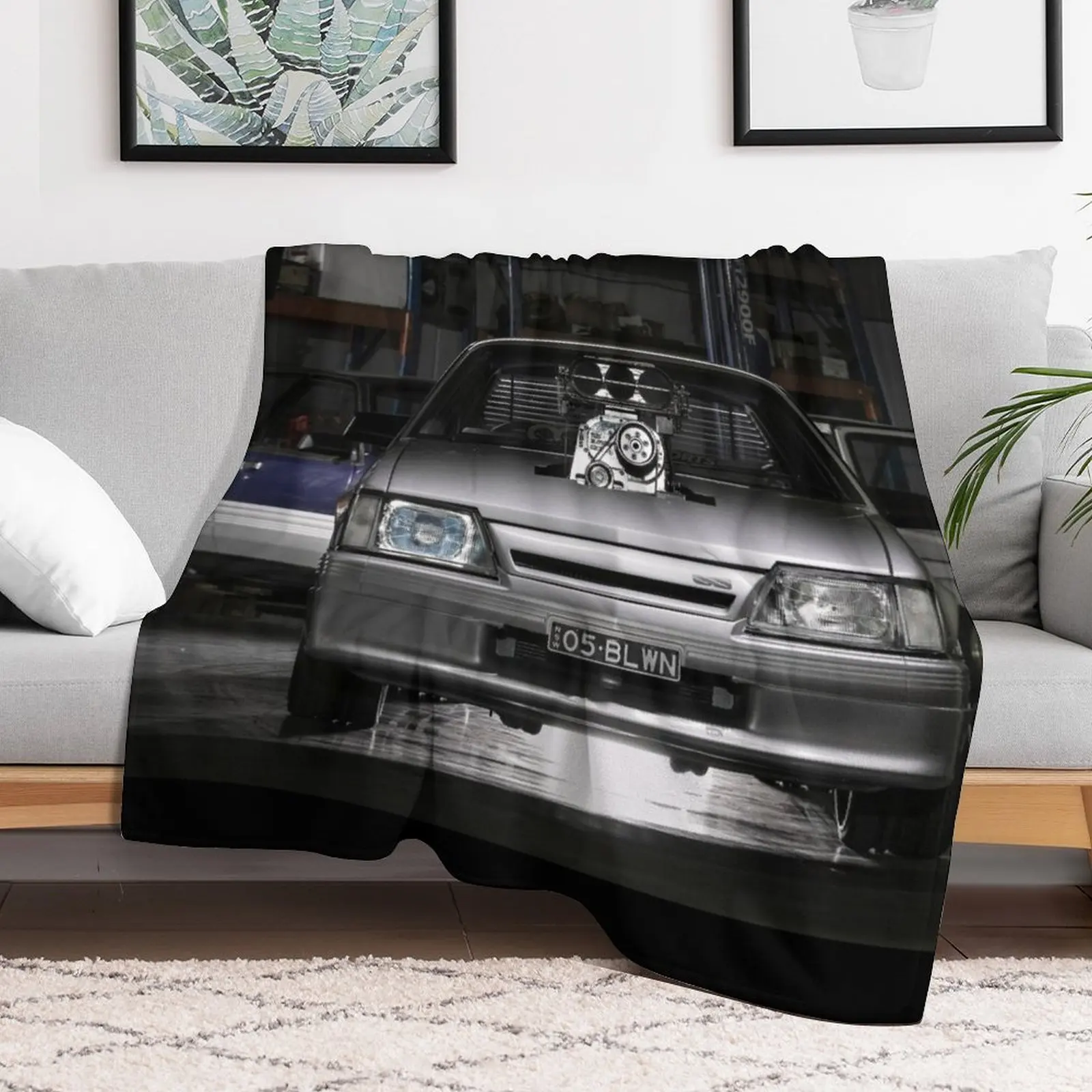 Anthony Dooly's Holden VK Commodore Throw Blanket Bed Fashionable Luxury St Blankets