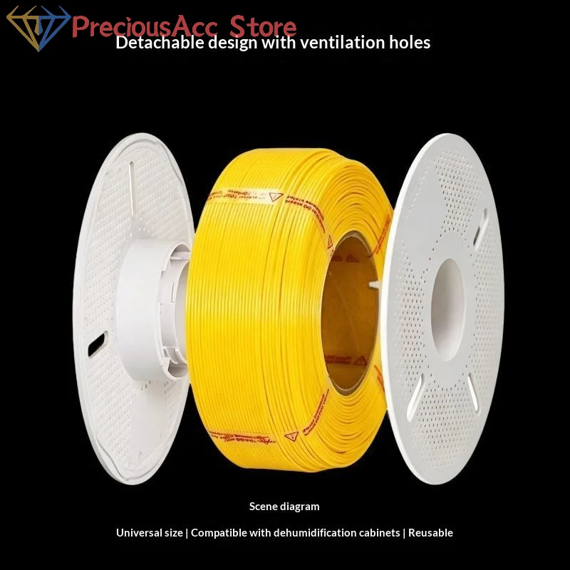 New-1Pcs Detachable Heat Resistant ABS Empty Filament Reel 3D Printers Reusable Spool For 1KG Refill Filament For Bambu Lab