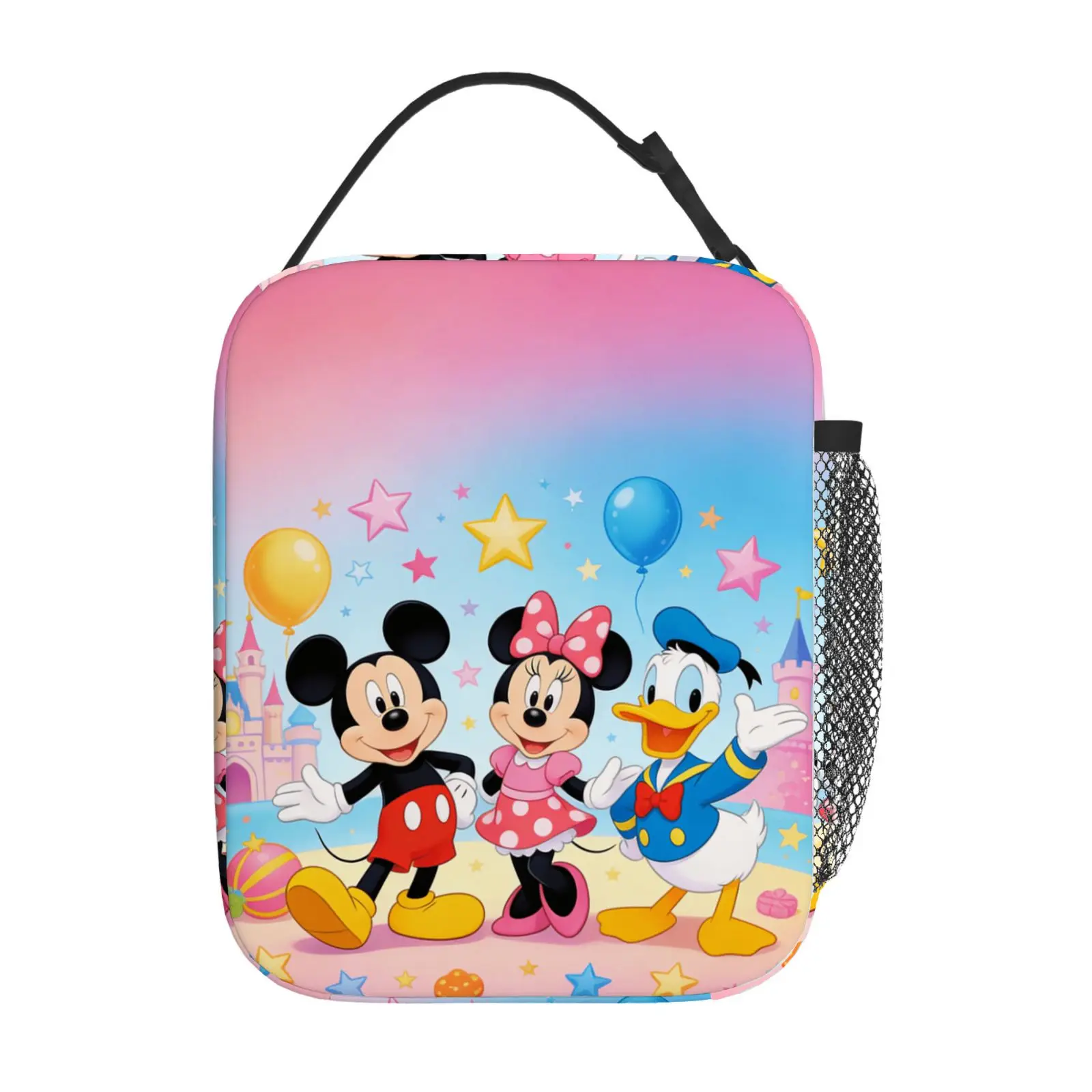 

1 шт. Милая сумка для обеда с изображением Микки и его друзей, подходит для повседневного использования, сумка для обеда на работу, подарок.