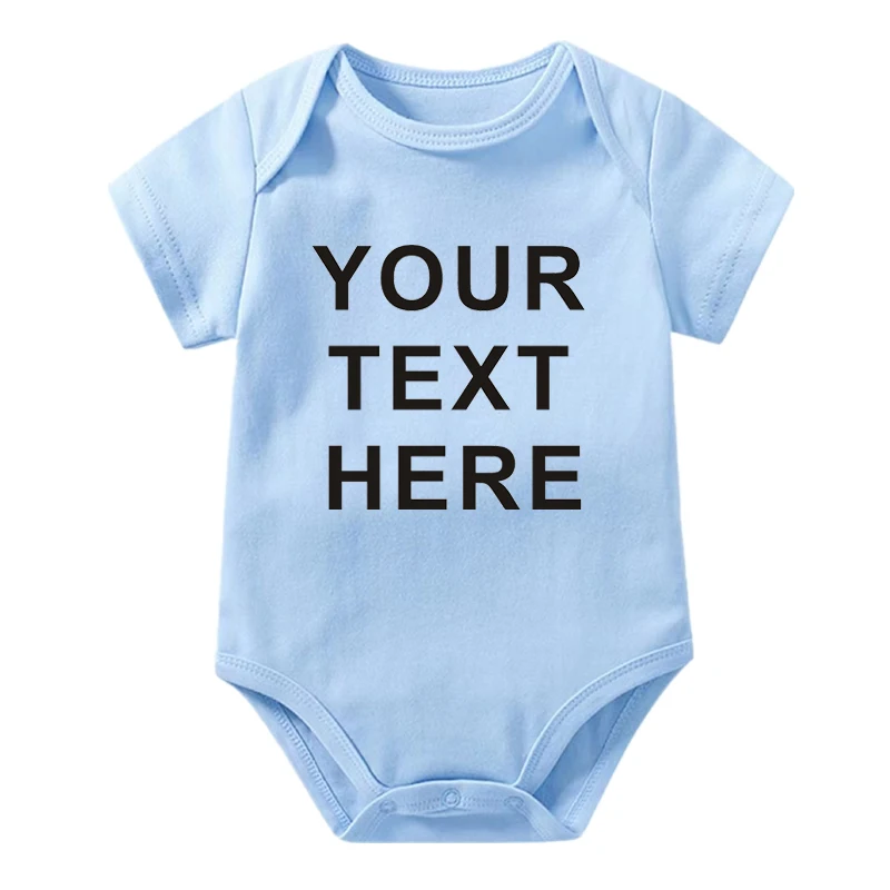 Gepersonaliseerde baby romper aangepaste foto naam baby bodysuit korte/lange mouw uw tekst hier peuter jumpsuit geschenken aan baby's