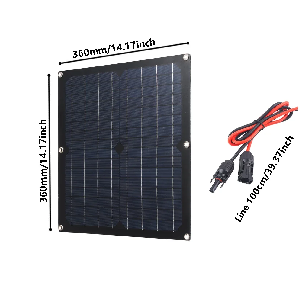 50W Solar Panel 12V Solar Battery 10A-100A Controller Solar Panel For Mobile Phone Car MP3 PAD Charger Outdoor Battery Supply