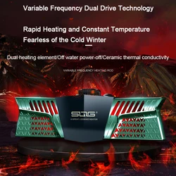 Fish Tank Heating Rod Automatic Constant Temperature Digital Display Intelligent Heater Aquarium Explosion-Proof Power Saving