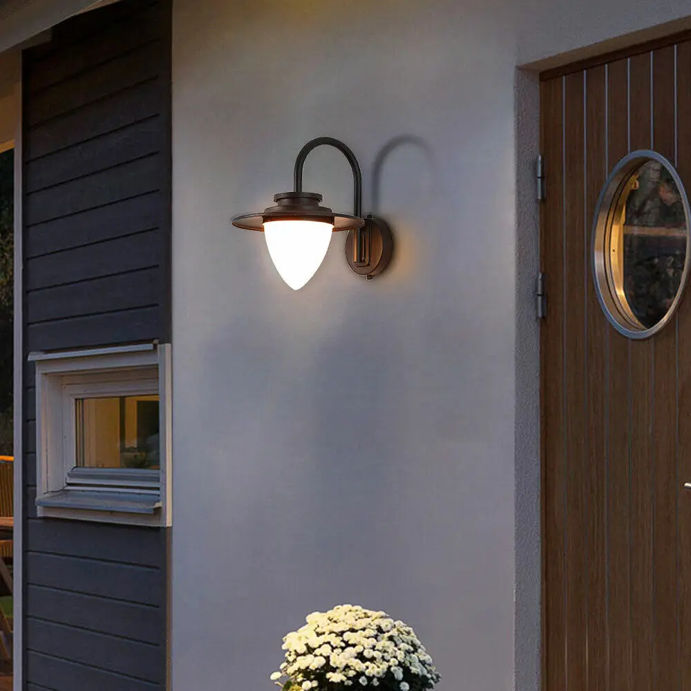 

In/Outdoor Wall Mounted LED Lamp – Exterior Porch & Patio Wall Light Lantern Fixture