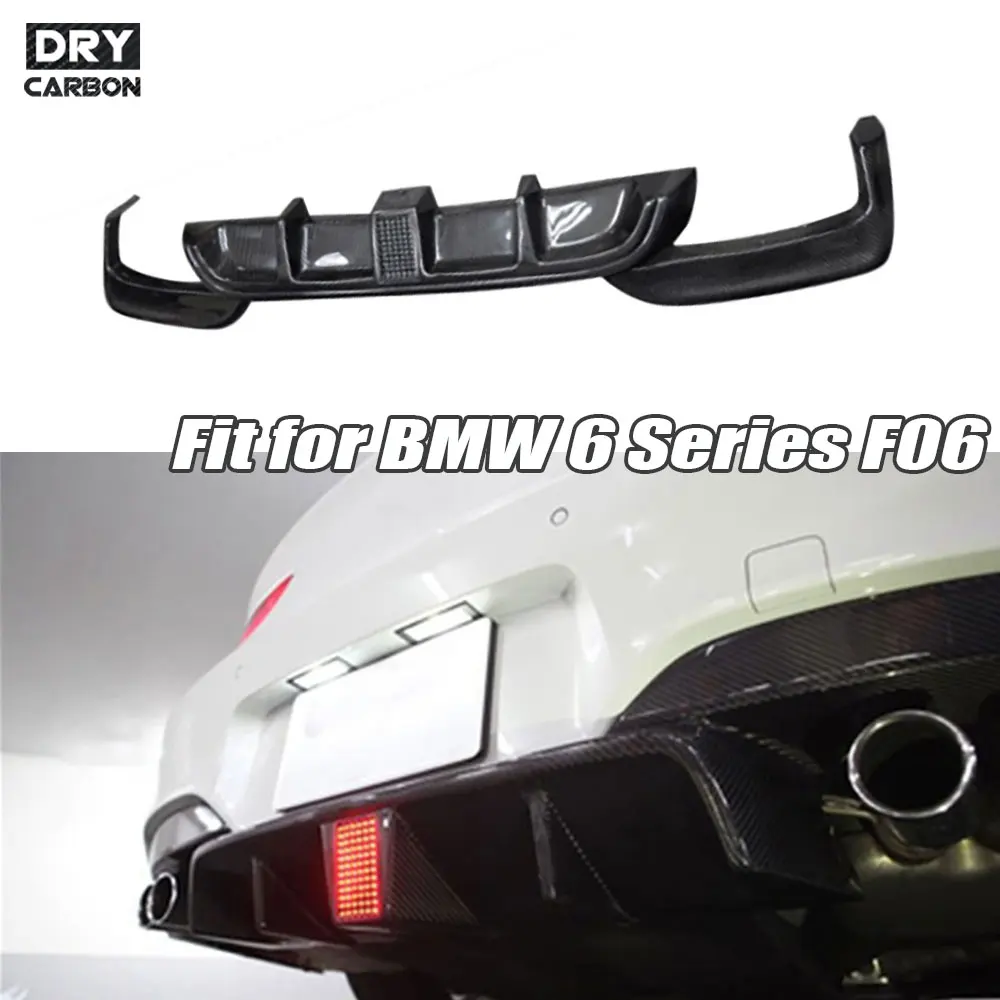 

Carbon Fiber Rear Bumper Lip Diffuser Car Accessories for BMW 6 Series F06 F12 F13 M6 M Tech 2012 2013 2014 2015 2016 2017