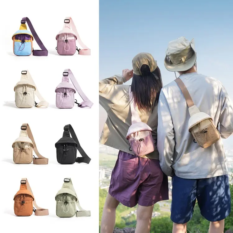 bolsa-transversal-leve-de-lona-unissex-para-esportes-ao-ar-livre-bolsa-de-peito-marrom-para-celular-nova-moda-de-verao-2026