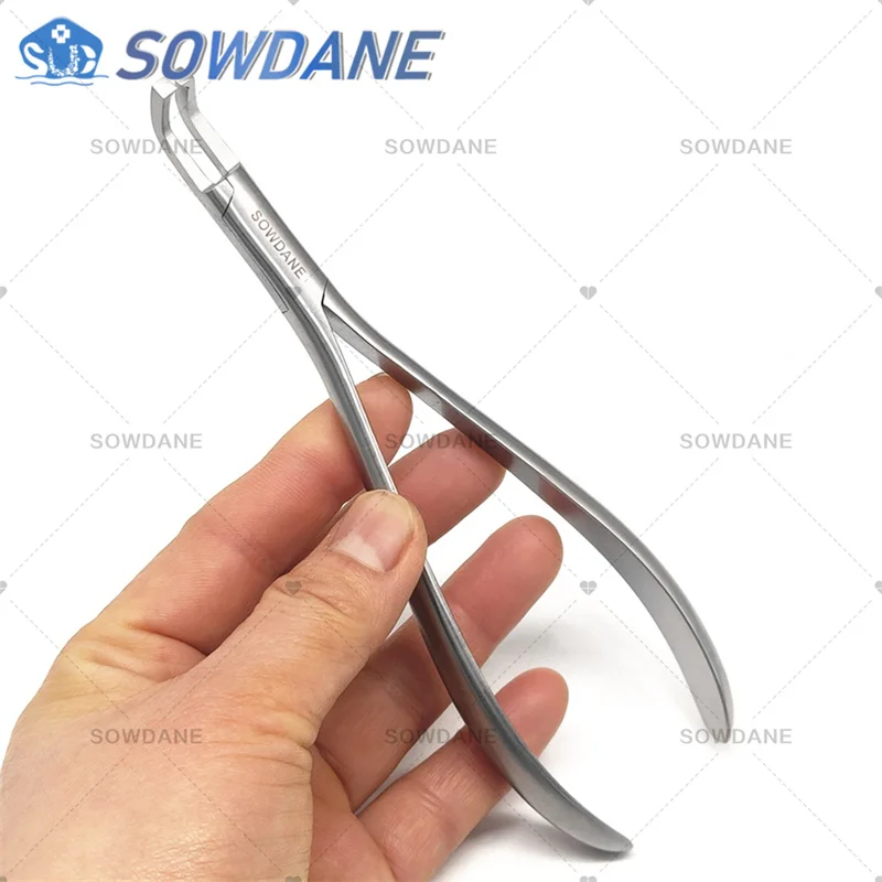 Dental Orthodontic Lingual Bracket Removing Plier Brace Remover Forcep Angled Dentist Remove Instrument Tool Long Handle