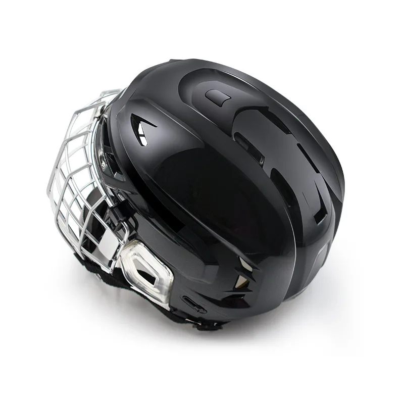 Ice Hockey Helmet 57-60cm Full Face Adult Safety Top Equipment PP Shell Hockey Helmet Hockey Helmet Combo Sport Helmet