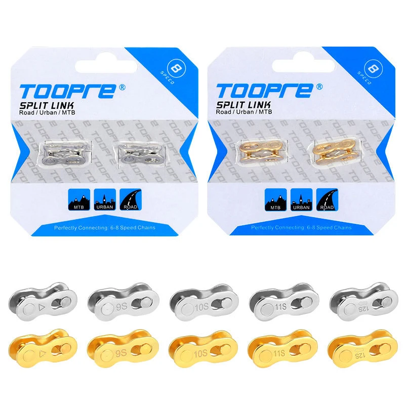 

2pairs Bicycle Chain Magic Buckle 8/9/10/11/12 Speed Mountain Road Bike Chain Link Quick Release Buckle Set Repair Tool BC0709