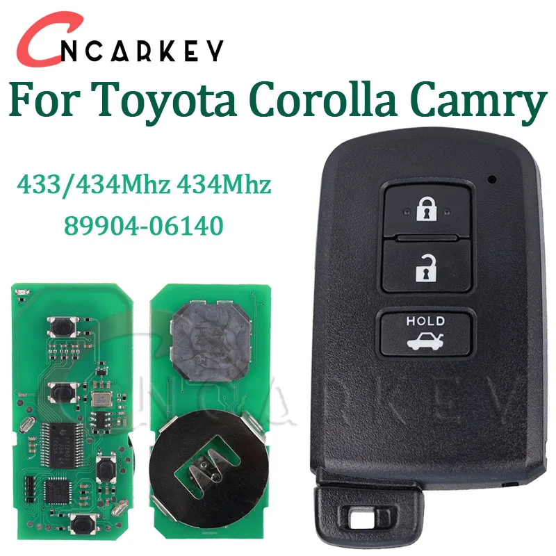 

For Toyota Corolla Camry Intelligent Car Key 281451- 0020 G Smart Key 8A Chip 312/314Mhz 434Mhz FCCID: HYQ14FBA P/N: 89904-06140