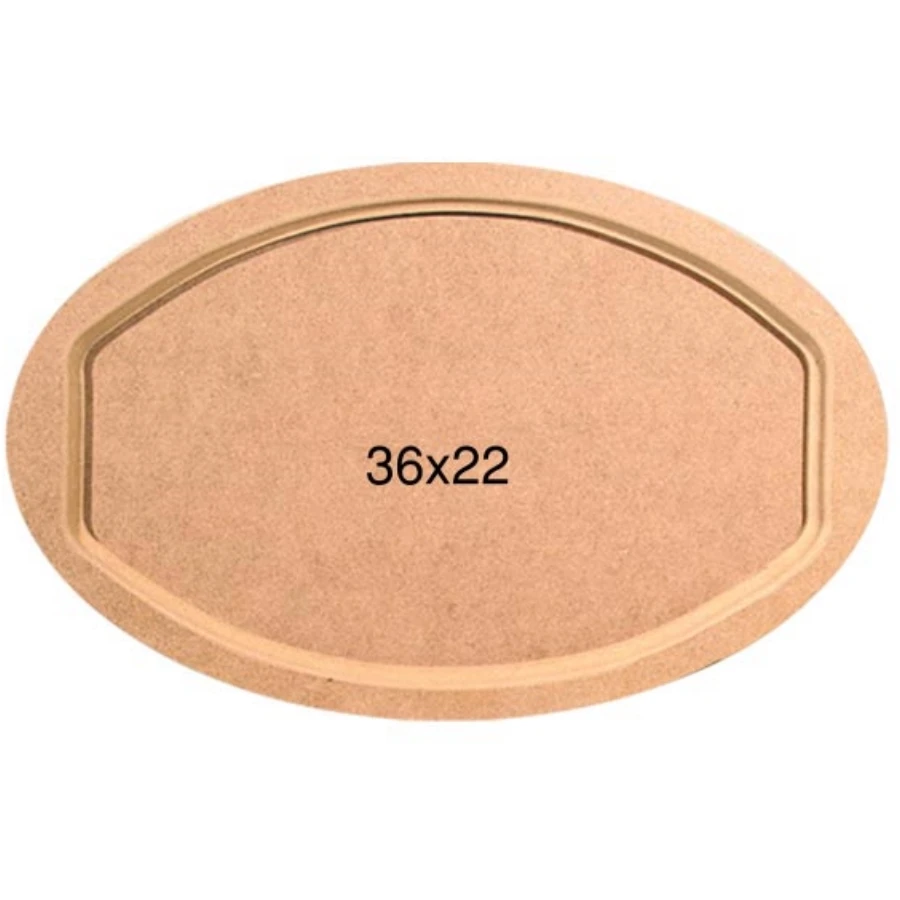 T691 Small Oval Tray, Can Be Painted Mdf Raw Wood Tray