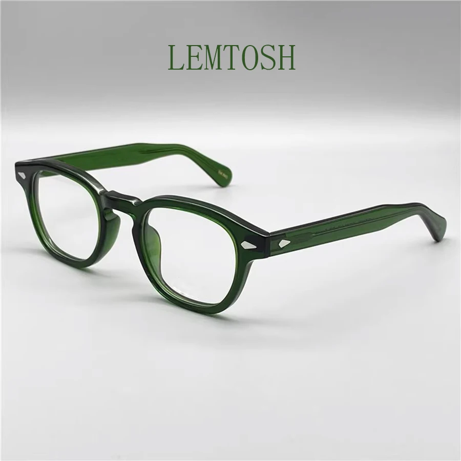 Men\'s Spectacle Frame Johnny Depp Lemtosh Style Glasses Transparent Lens Brand designer Computer Male Round Vintage Eyeglasses