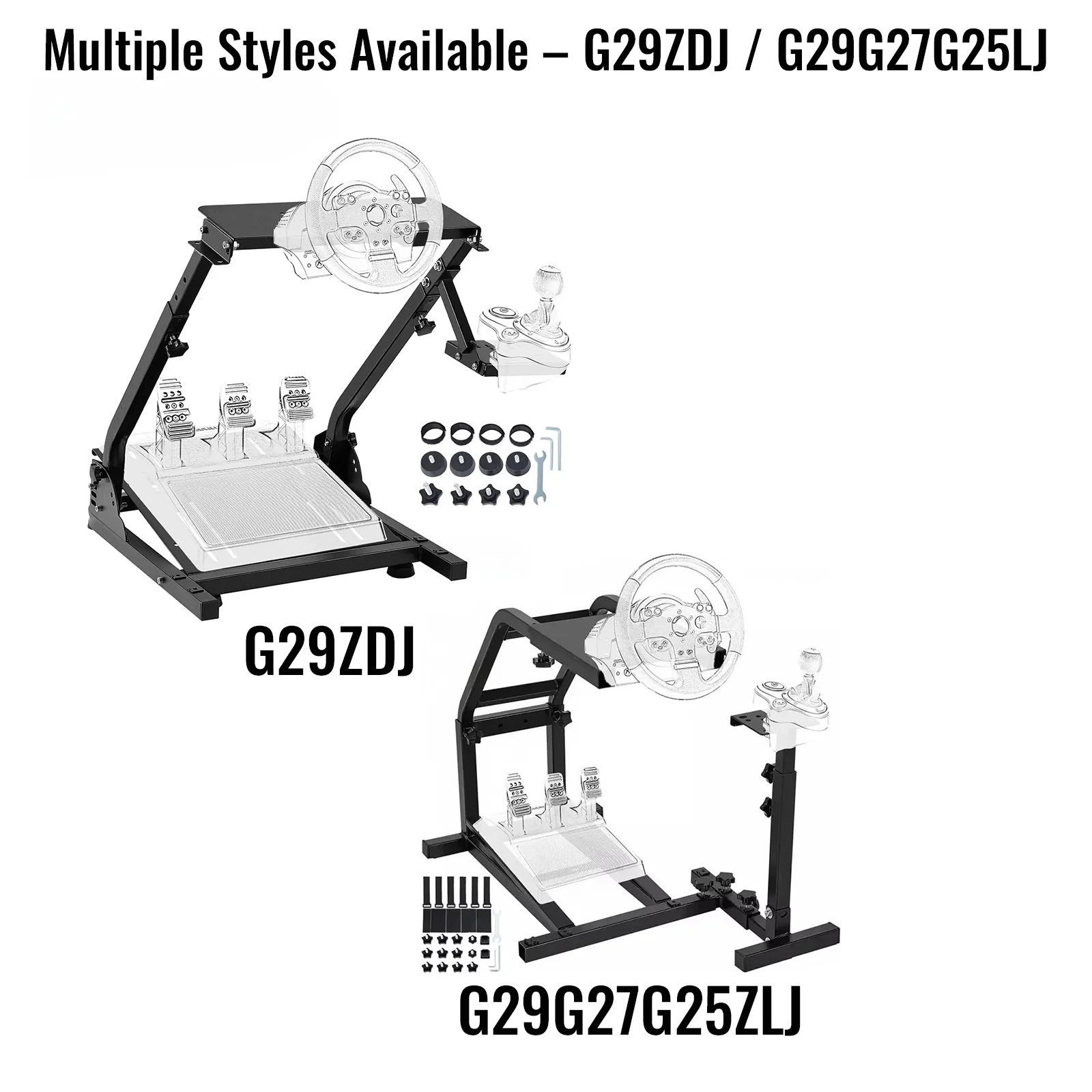 Adjustable Racing Simulator Driving Bracket|SIHAO Steering Wheel Stand for Logitech G25 G27 G29 G920 Height Adjustable Racing Simulator Cockpit Racing Wheel Frame Support Bracket Gaming Simulation Cockpit Station Equipment for Home Racing Setup