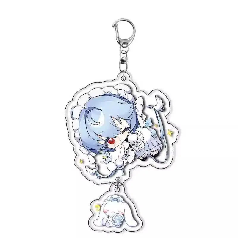 Asuka Ayanami Rei Ikari Shinji Keychain Anime Peripheral Cartoon Cute Backpack Key Pendant Itabag Decoration Kawaii Goods Gift