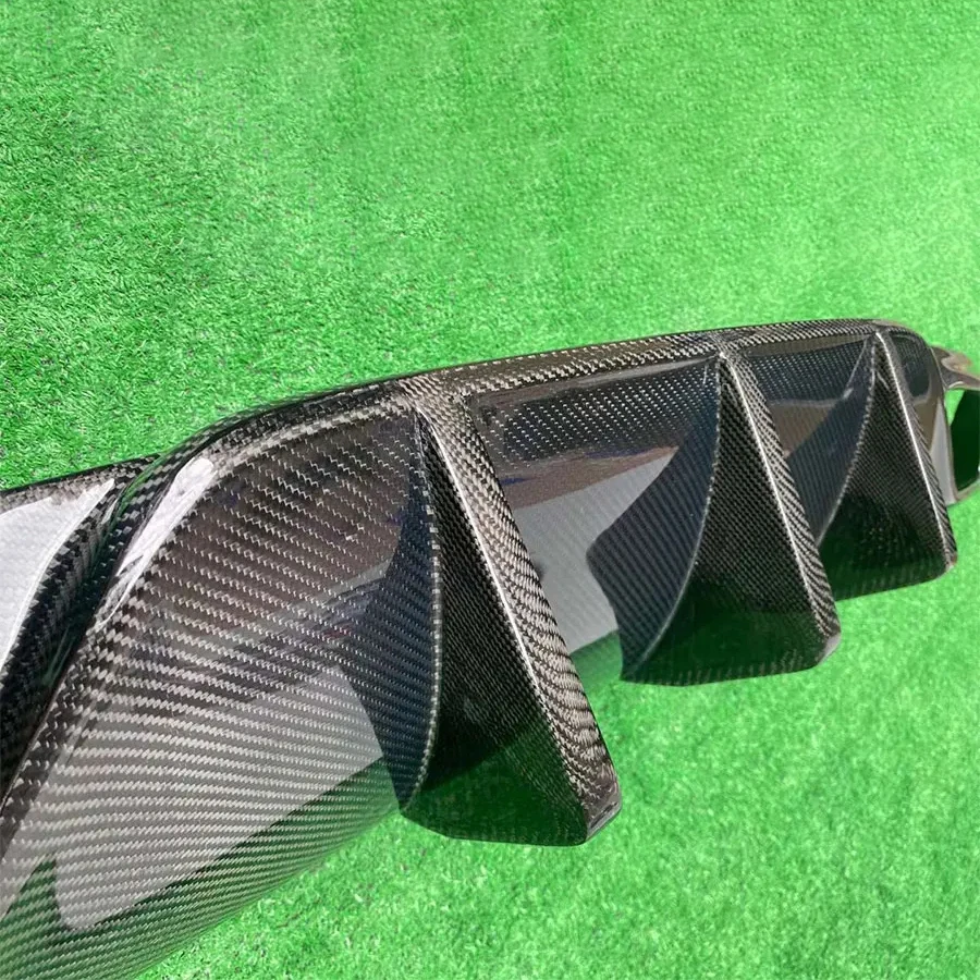 لمرسيدس بنز C الفئة W205 C43 C63 C200 C260 C300 ألياف الكربون عودة الشفة سيارة المصد الخلفي الناشر الخائن المفسد طقم الجسم #6