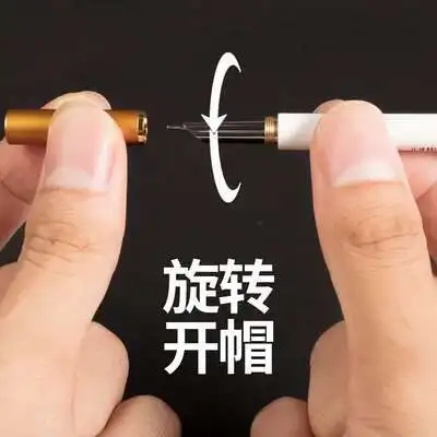 Creative Cigarette Shape Mini Pocket Fountain Pen Student Practise Metal  Calligraphy Pen