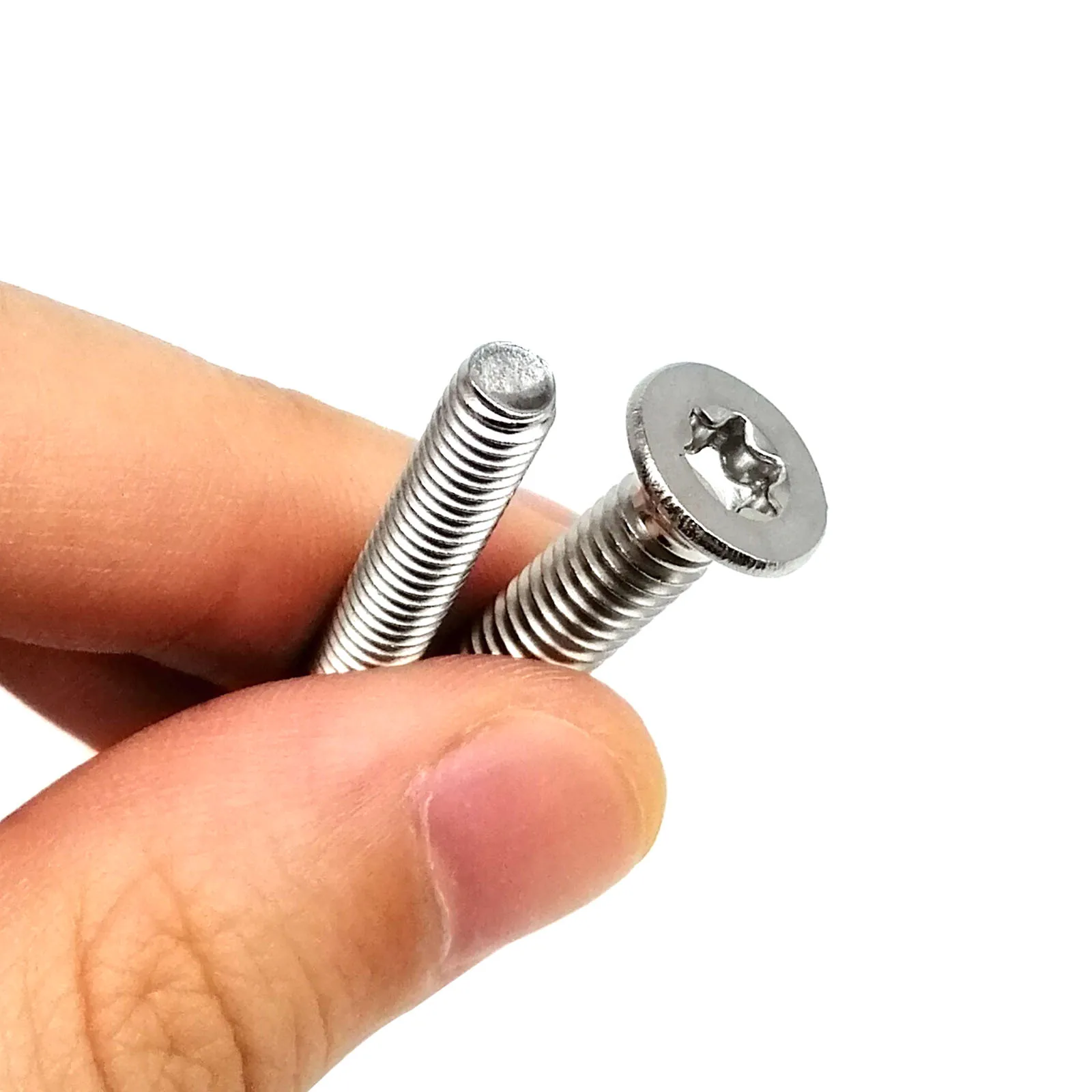 HZYUEGOU M1.4 M1.6 M2 M2.5 M3 M4 M5 M6 M8 GB2673 Sechsrund-Torx-Senkkopfschraube 304 A2 Edelstahl L=3-100mm – Detail 7