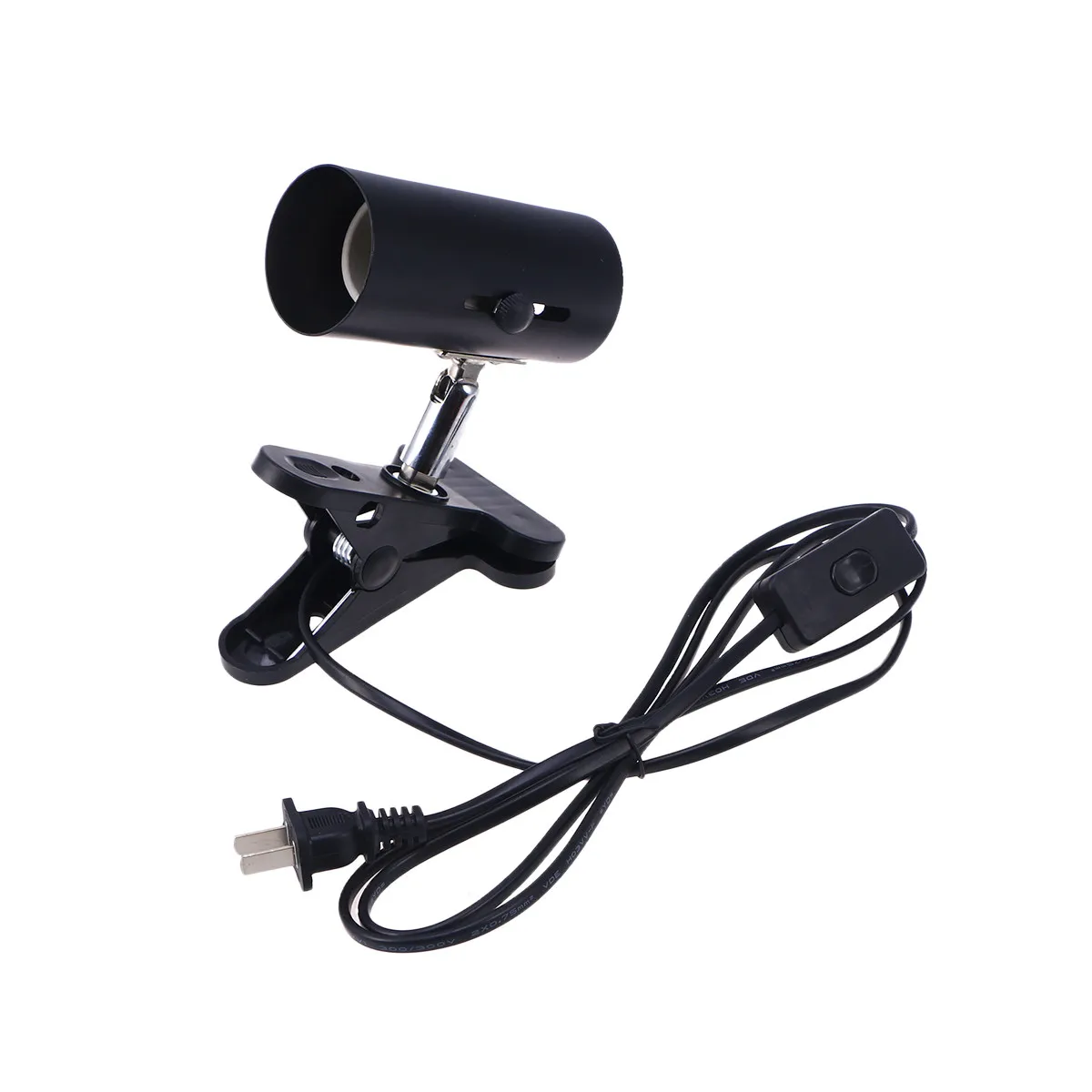 

Лампа для обогрева рептилий 300 Вт, цоколь E27, керамическая, с креплением-прищепкой, подвесная конструкция, для аквакультуры черепах, УФБ/УФА-обогреватель, черная, CN