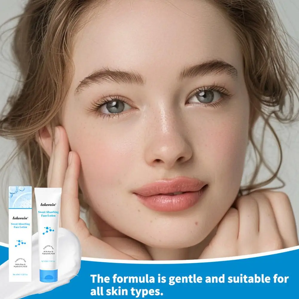لوشن وجه ممتص للعرق غير لامع 40 مل، قاعدة مكياج تدوم طويلاً، تحكم رائع في العرق يمتص الزائد، مضادات الأكسدة المغذية O Z6D0
