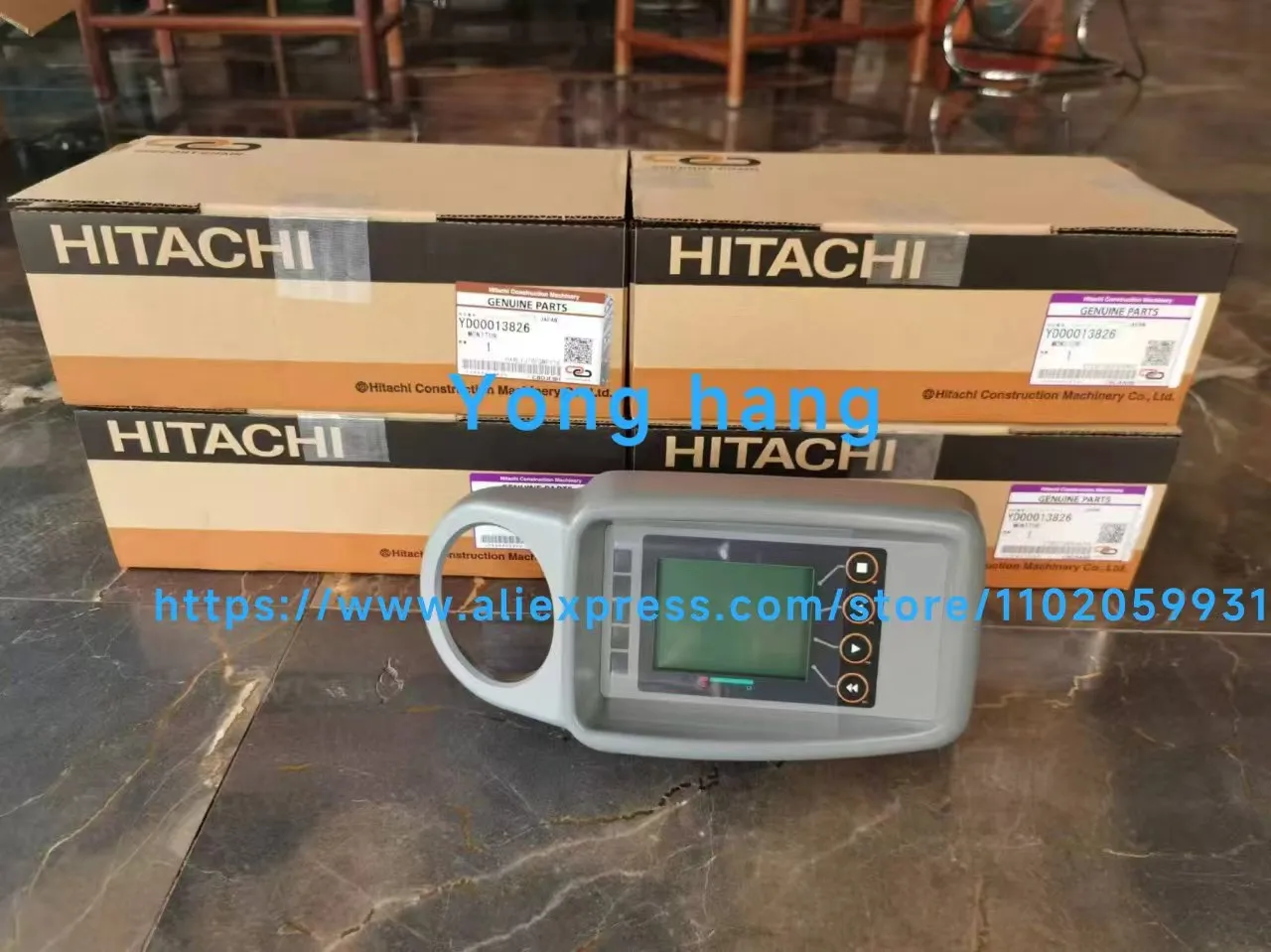 Original Hitachi excavator parts - Display panel/monitor for ZAX30/35/38/48/55/68-5A-5B YD00013826/YD00012765 YD00015446