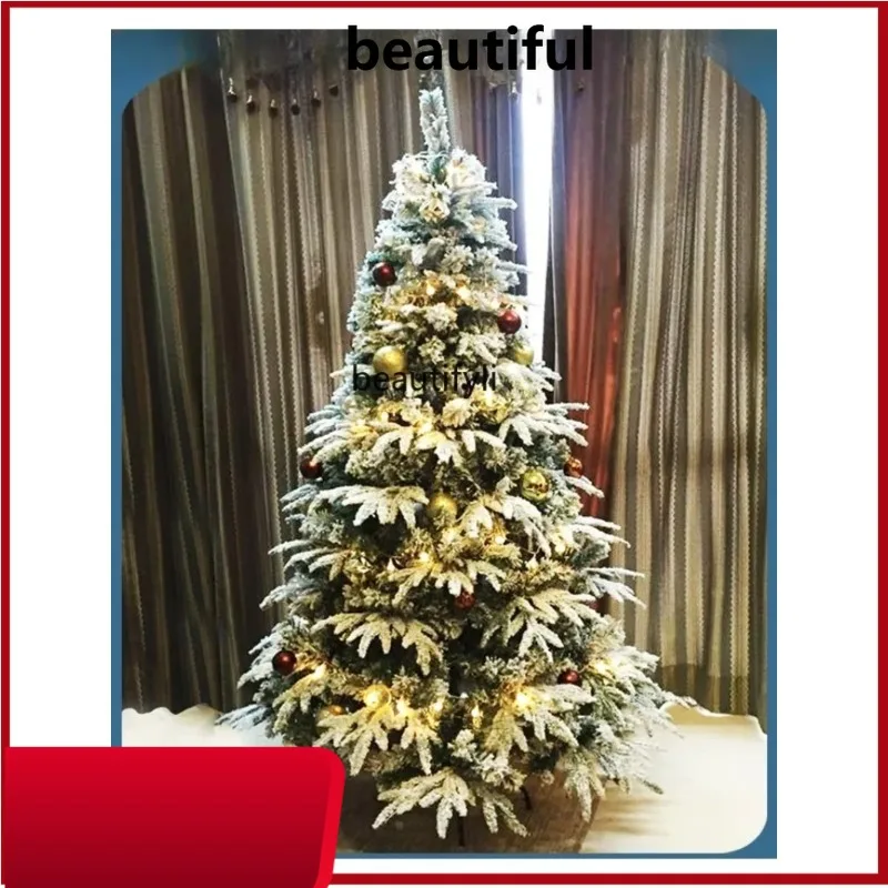 

Christmas Tree Simulation Snow Tree PE Snowflake Christmas Crystal Snow Scene Ice and Snow Decoration Large Decorative Tree H