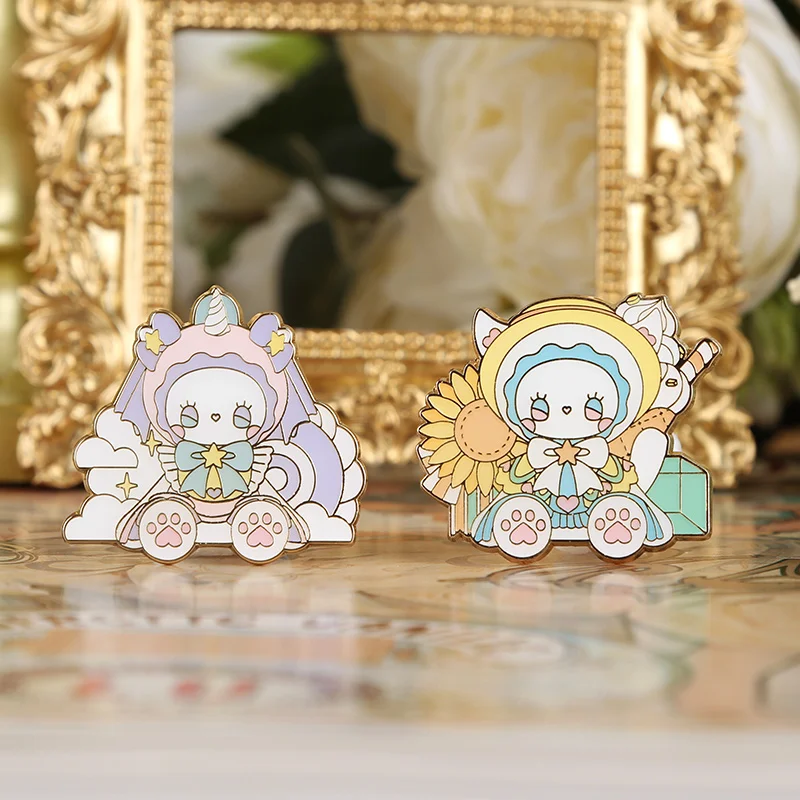 Emma Secret Forest Badge  Series Anime Action Figure Guess Bag Ornament Figurines Home Decor Desktop Dolls Model Girls Gift