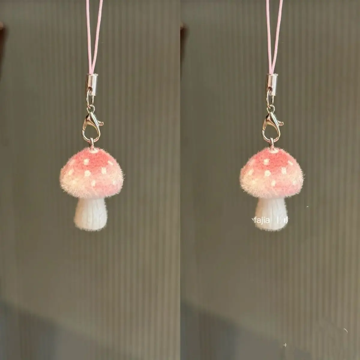 Kawaii يتدفقون الفطر الهاتف Charms قلادة آيفون 16 CCD كاميرا Airpods سماعات لطيف Y2K الوردي فتاة باردة المدرسية هدية