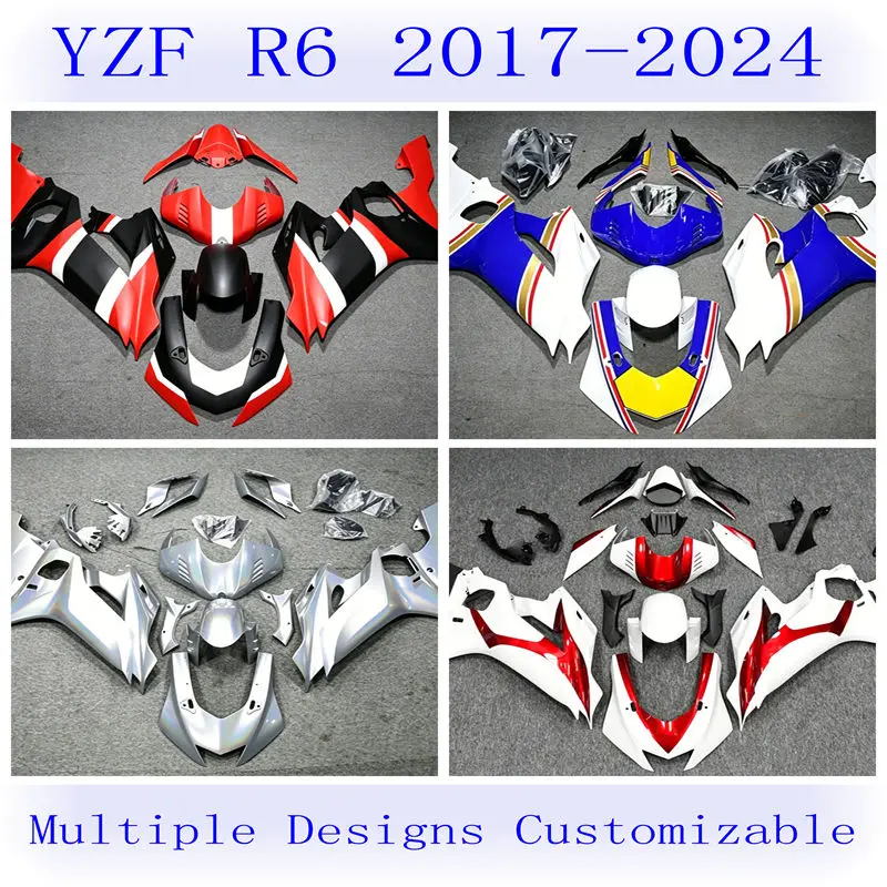 4 Gift new ABS fairing kit for Yamaha YZF R6 2017 18 19 20 21 22 23 2024 car modification accessories can be customized