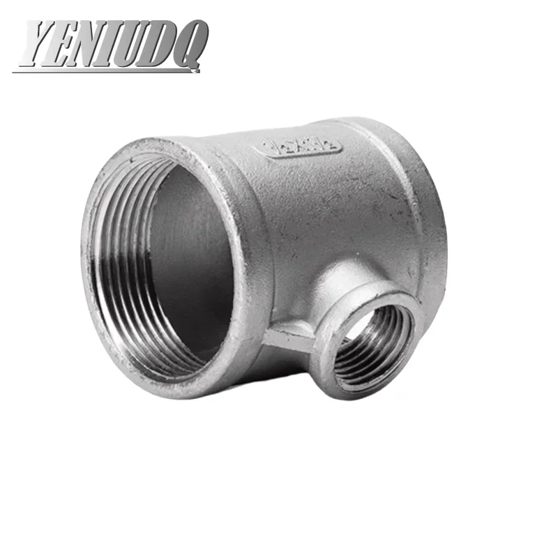 

1/4" 3/8" 1/2" 3/4" 1" 1-1/4" 1-1/2"2"BSP Reducing Tee with Female Thread 304 Stainless Steel Pipe Fitting Connector Water Gas