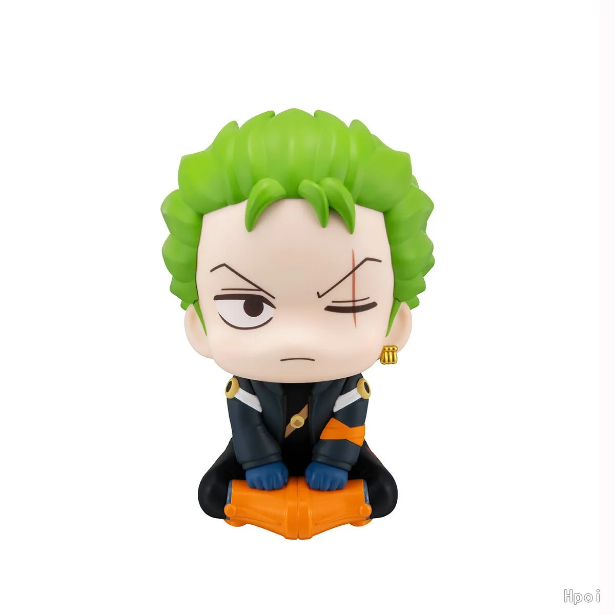 Original bandai megahouse anime figura uma peça zoro sanji olhar up estatueta de ação brinquedos coletor 11cm com bônus