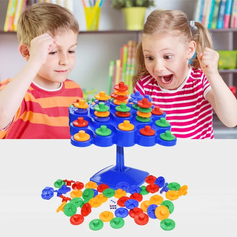 Popular Balance Tree Stacking Game, Children's Tumbler Tabletop Game, Parent-Child Interactive Early Education Educational Toy
