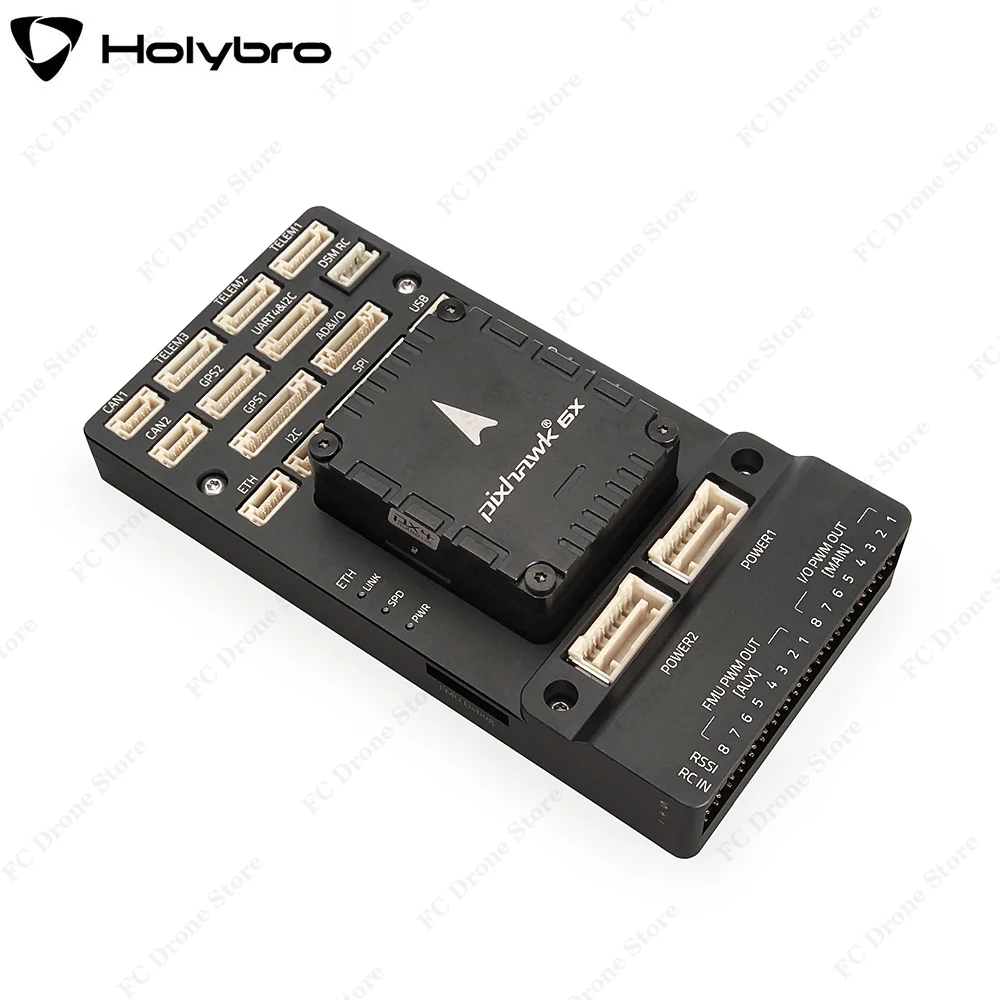 

Holybro Pixhawk 6X Autopilot H753 Flight Controller Module Standard Base / Mini Base With PM02D / M9N / M10 GPS For RC FPV Drone