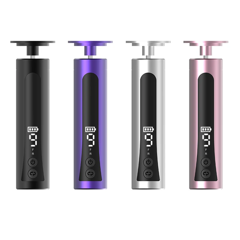 プロ仕様充電式フットケアファイル-2-in-1-電動角質除去器＆ネイルファイル-ステンレス製速度調整可能