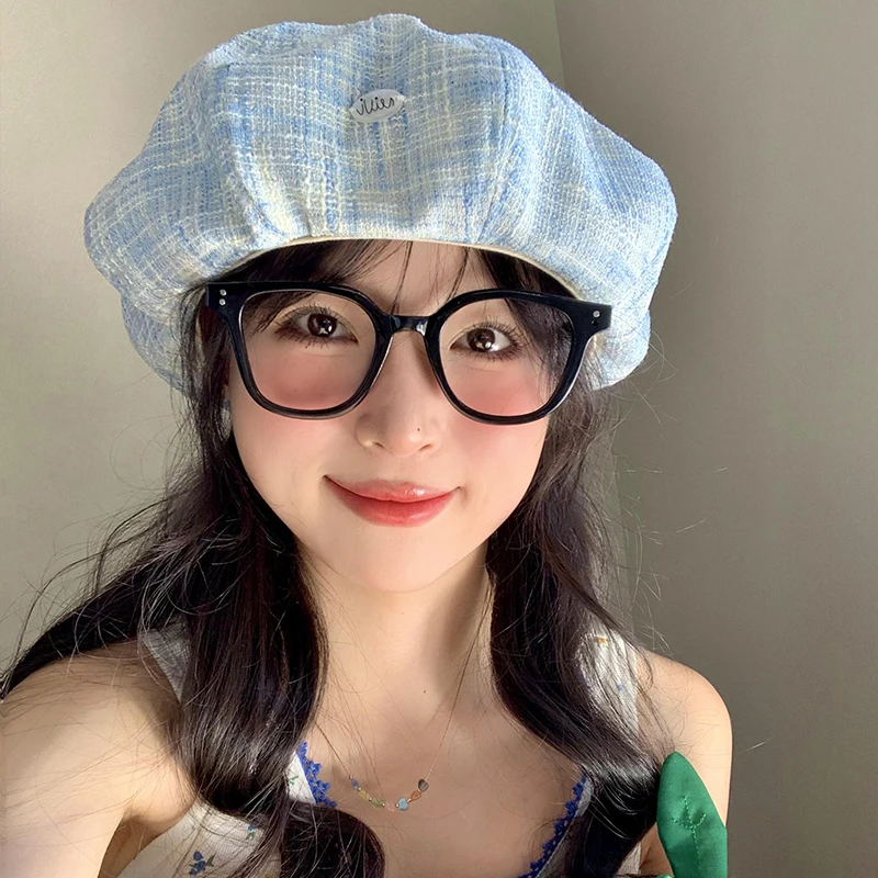Spring and summer new Korean version small fresh beret women's fashion show face small versatile painter hat temperament style