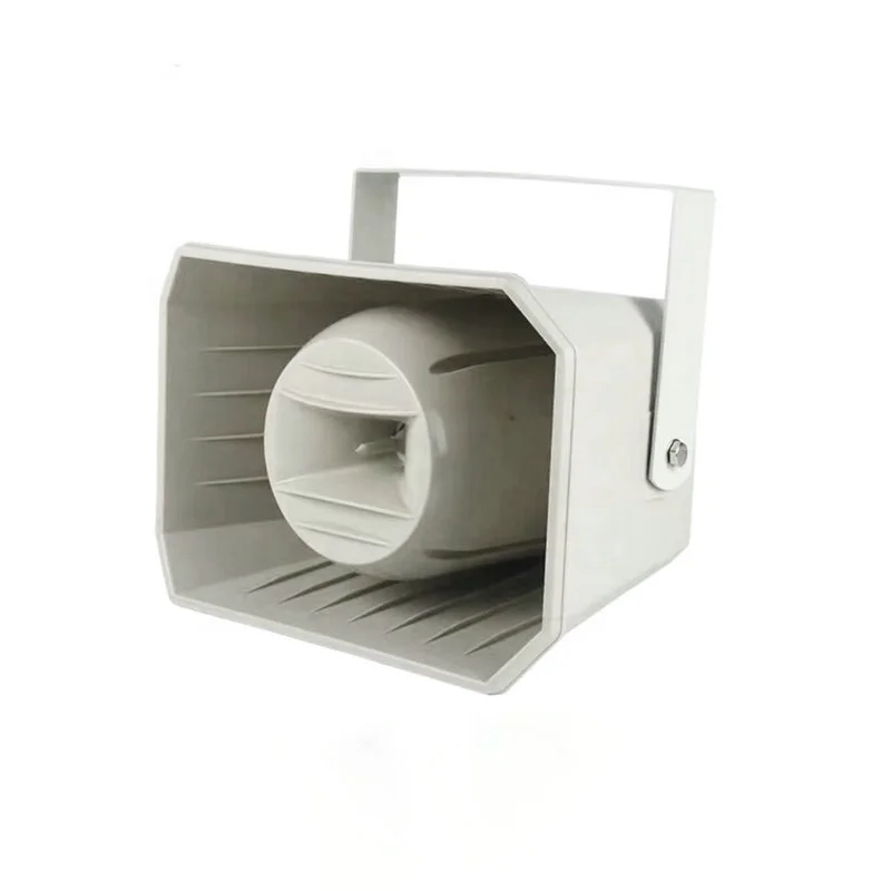 30W Branco À Prova D 'Água Sirene de Alarme Buzina Alto-falante Som Alto-falante Externo com Sirene de Alta Qualidade