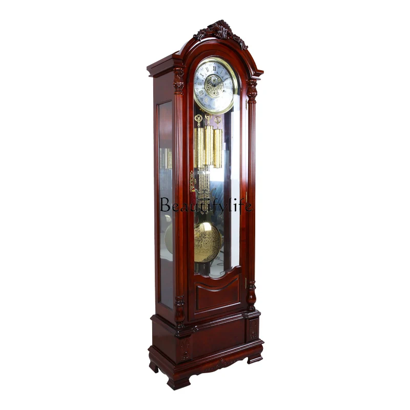 

European living room heavy hammer zipper seat vertical bell machinery copper solid wood