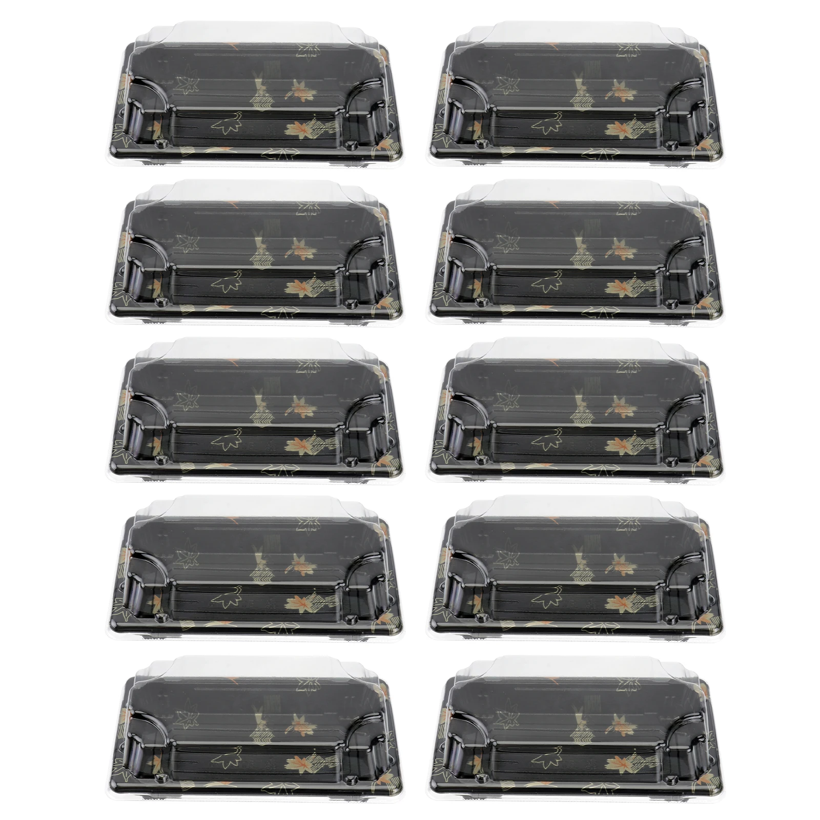 

100pcs Sushi Boxes Disposable Eco Friendly No Smell Perfect Restaurant Party Food Truck Carry Containers Fruit Packing