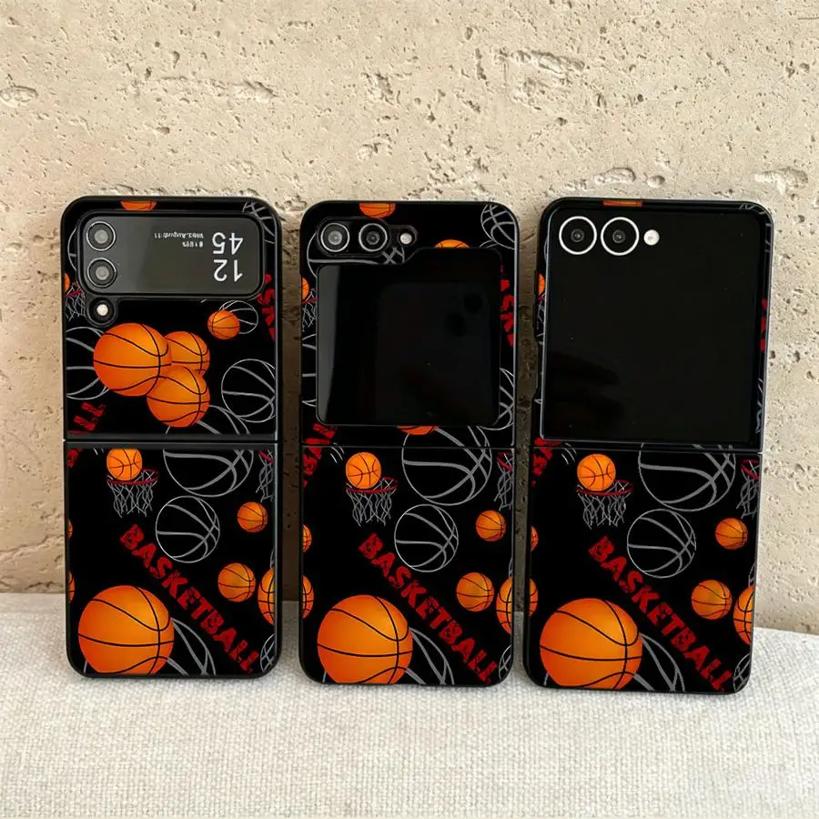 Basketball Hoop Back Phone Cover Funda Case for Samsung Galaxy Flip6 Flip3 Flip4 Flip7 FE Z Flip 7 6 5 4 3 Flip5