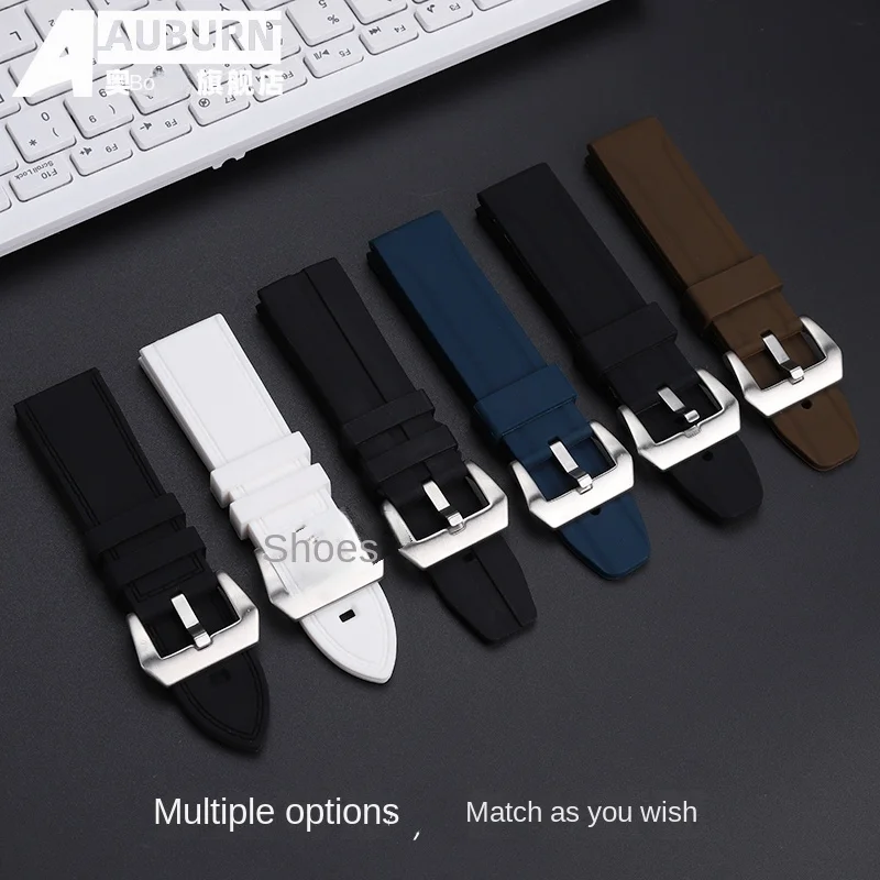 26mm Soft WatchBand For Seven on Friday Watch Strap T Series T1/T3/T2 Strap Seven Fridays Silicone DIESEL Strap Black White Blue