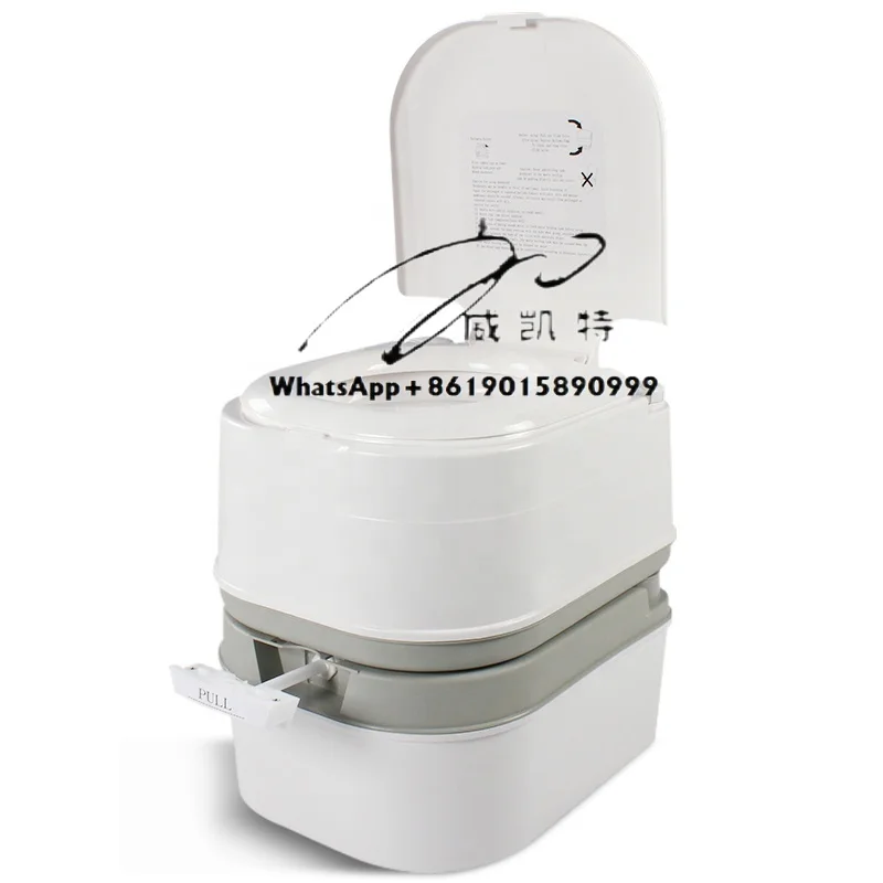 

Caravan Parts 24L RV Toilet Outdoor Travel Toilet Portable Mobile Seat