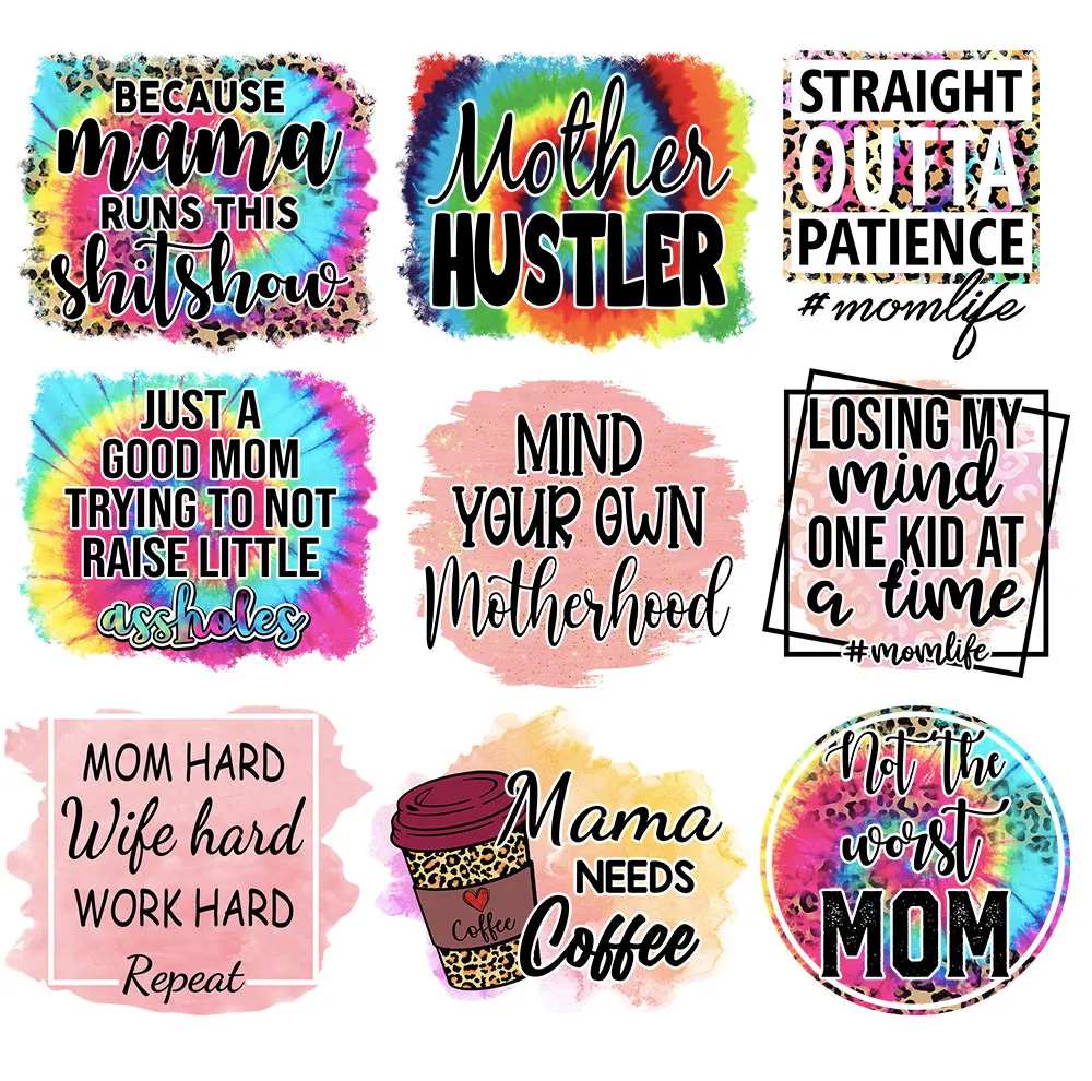 

Inspirational Quote Iron On Patches, DIY Heat Transfer Stickers for Clothing, Motivational Decals for T-Shirts
