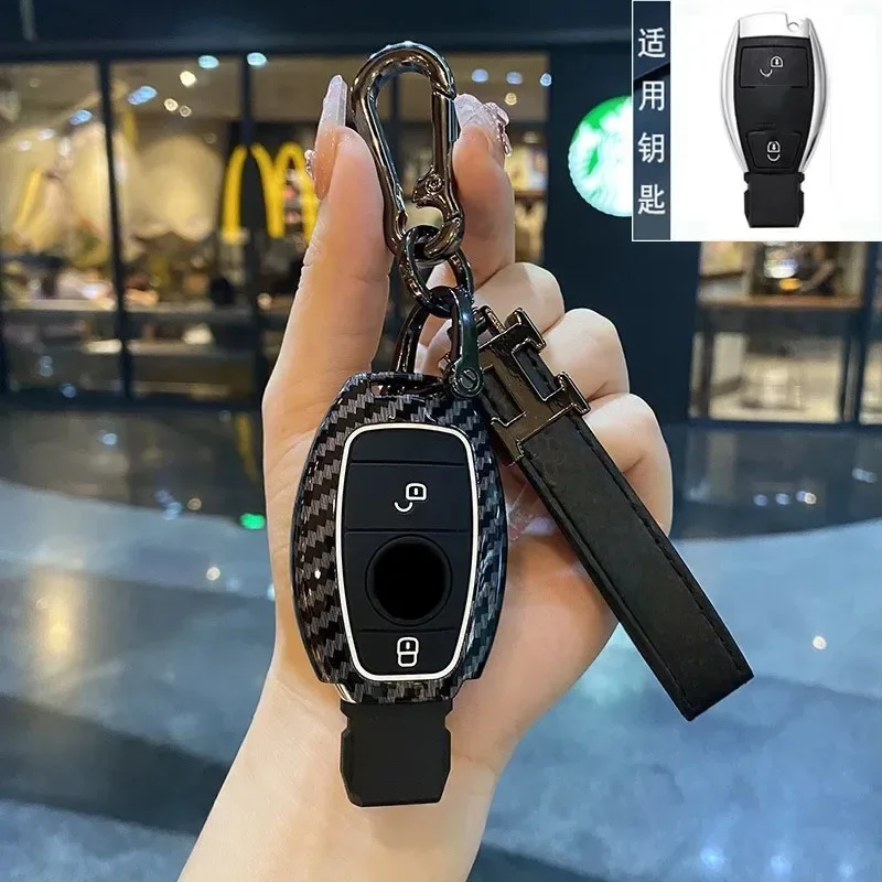 

Чехол для автомобильного ключа, держатель для ключа, пряжка для Mercedes E-Class/A/B/S-Class/Class C200/GLE/GLC260/GLB/GLS
