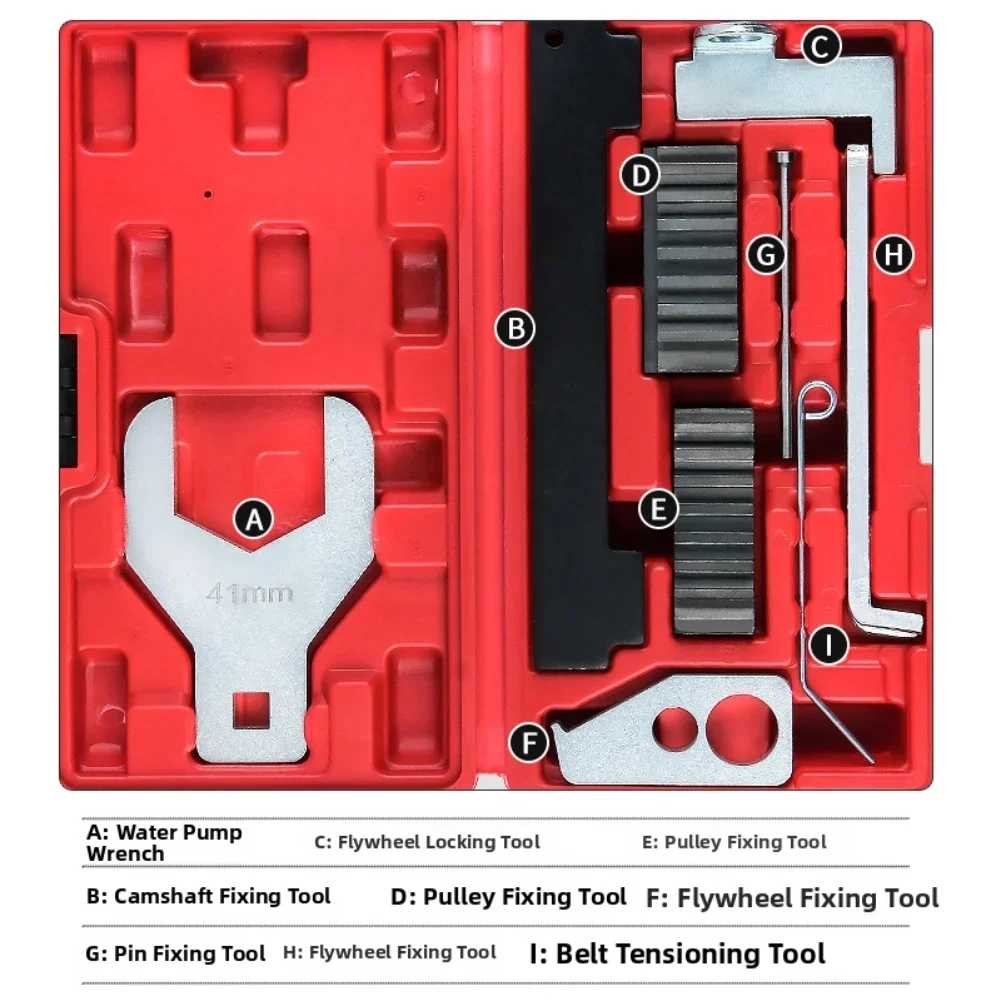 

Professional Mechanics Timing Tool Kit Timing Tool Set For Chevrolet Timing Tool Set 1.6L 1.8L Engines 9-piece Set