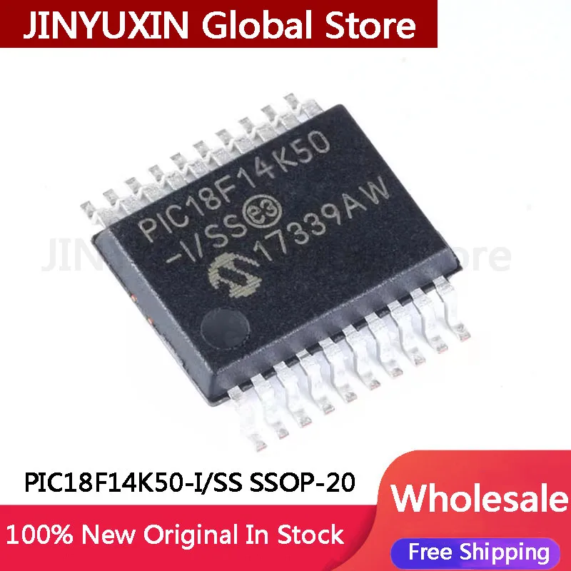 1Pcs New original PIC18F PIC18F14K50-I SS PIC18F14K50 package SSOP20 microcontroller integrated circuit chip IC Chip Wholesale