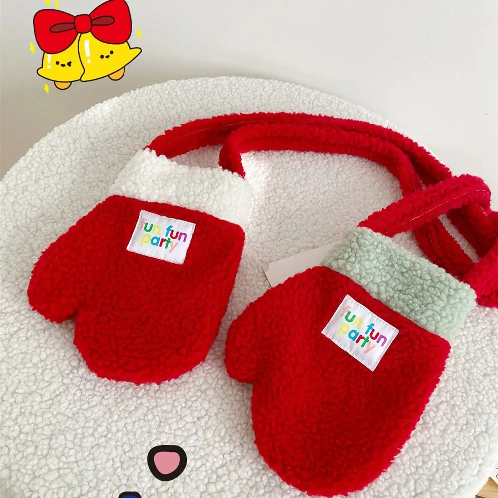 

Новогодняя плюшевая меховая сумка через плечо, зимняя сумка в стиле ретро, красная диагональная сумка через плечо, зимняя сумка для рождественской вечеринки